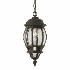 Forte 1-LT Cast Aluminum Outdoor Pendent - Black - 1702-01-04 Forte 1-LT Cast Aluminum Outdoor Pendent - Black - 1702-01-04