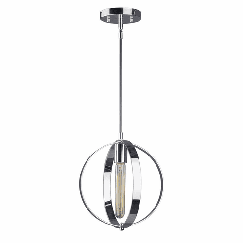 Forte 1-LT Cord-Hung Mini Pendant - Chrome - 2641-01-05