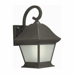 Forte 1-LT Fluorescent Brass Outdoor Lantern - Royal Bronze - 10000-01-14