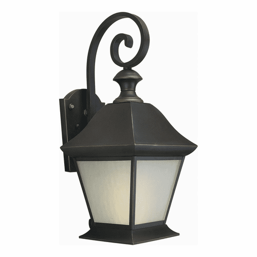 Forte 1-LT Fluorescent Brass Outdoor Lantern - Royal Bronze - 10001-01-14