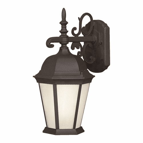Forte 1-LT Fluorescent Cast Aluminum Outdoor Lantern - Black - 17013-01-04