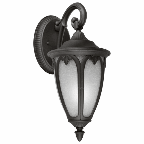 Forte 1-LT Fluorescent Cast Aluminum Outdoor Lantern - Black - 17049-01-04
