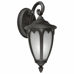 Forte 1-LT Fluorescent Cast Aluminum Outdoor Lantern - Black - 17049-01-04