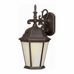 Forte 1-LT Fluorescent Cast Aluminum Outdoor Lantern - Painted Rust - 17015-01-28