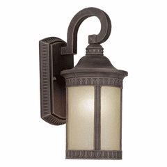 Forte 1-LT Fluorescent Cast Aluminum Outdoor Lantern - Painted Rust - 17022-01-28