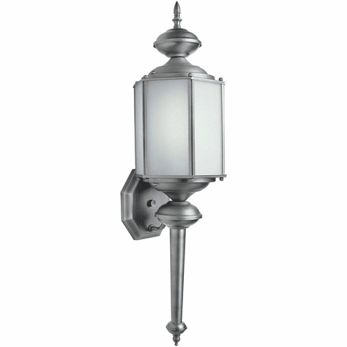 Forte 1-LT Fluorescent Outdoor Lantern - Olde Nickel - 10021-01-54