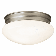 Forte 1-LT Mushroom Ceiling - Brushed Nickel - 6002-01-55