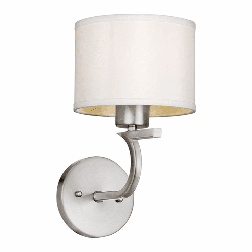 Forte 1-LT Wall Bracket - Brushed Nickel - 2562-01-55