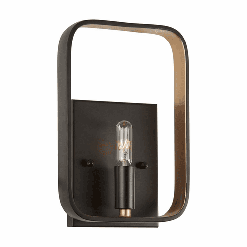 Forte 1-LT Wall Sconce - Black/Gold - 5196-01-42