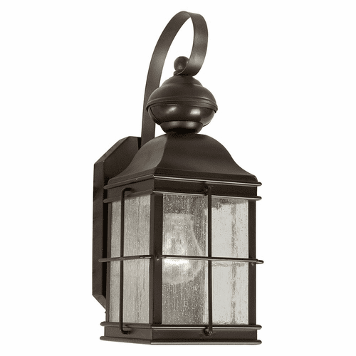Forte 1LT Sensor Light Cast Aluminum Outdoor Lantern - Antq. Bronze - 18006-01-32