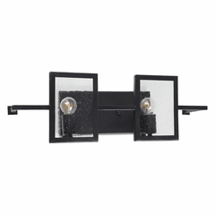 Forte 2-LT Bath Bar - Black - 5114-02-04