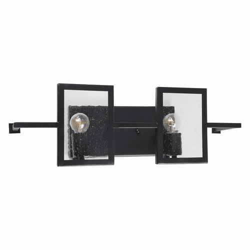 Forte 2-LT Bath Bar - Black - 5114-02-04