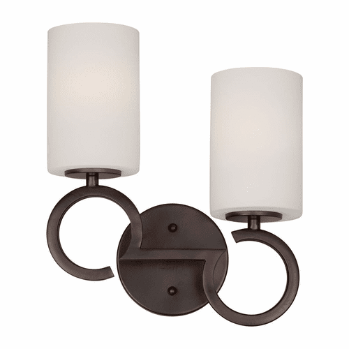 Forte 2-LT Bath Bracket - Antique Bronze - 5085-02-32