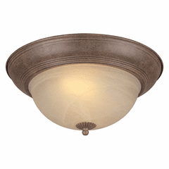 Forte 2-LT Fluorescent Flush Mount - Chestnut - 20008-02-17