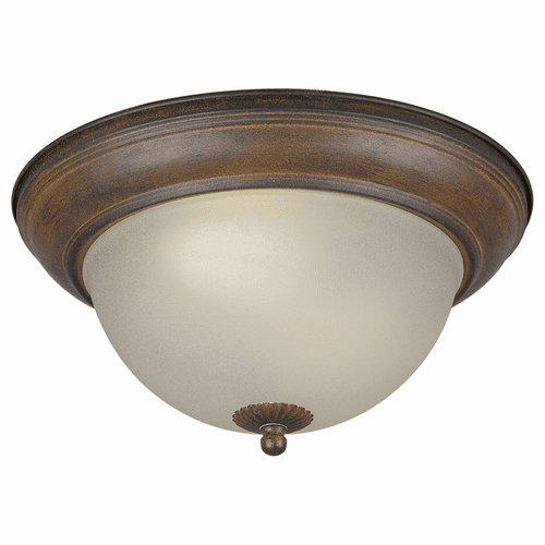 Forte 2-LT Fluorescent Flush Mount - Rustic Sienna - 20008-02-41
