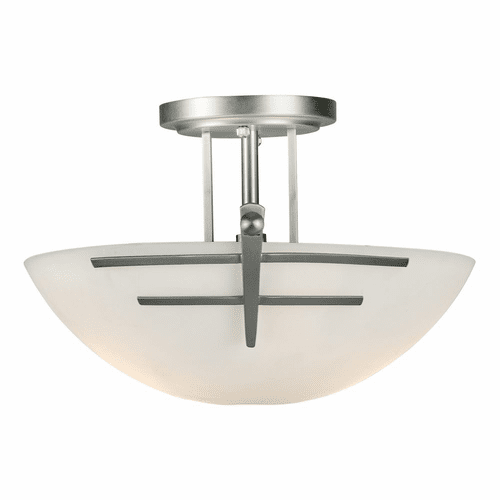 Forte 2-LT Semi Flush Mount - Brushed Nickel - 2231-02-55