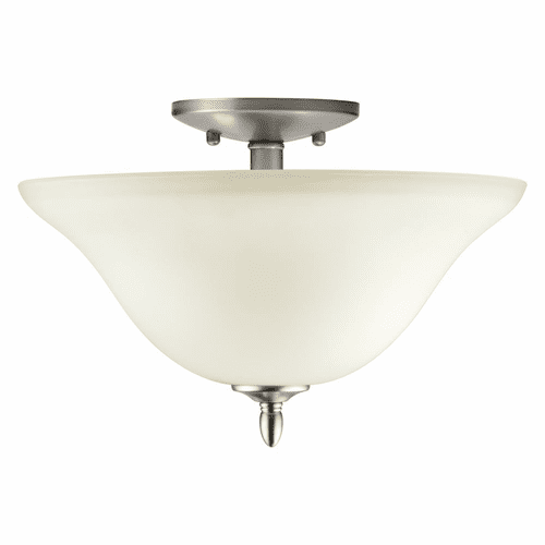 Forte 2-LT Semi Flush Mount - Brushed Nickel - 2241-02-55
