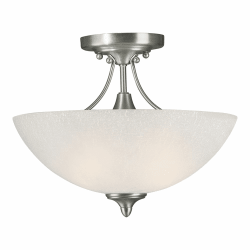 Forte 2-LT Semi Flush Mount - Brushed Nickel - 2378-02-55