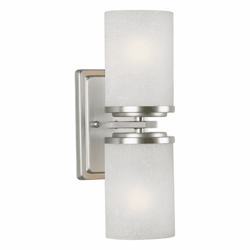 Forte 2-LT Wall Bracket - Brushed Nickel - 2424-02-55