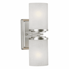 Forte 2-LT Wall Bracket - Brushed Nickel - 2424-02-55
