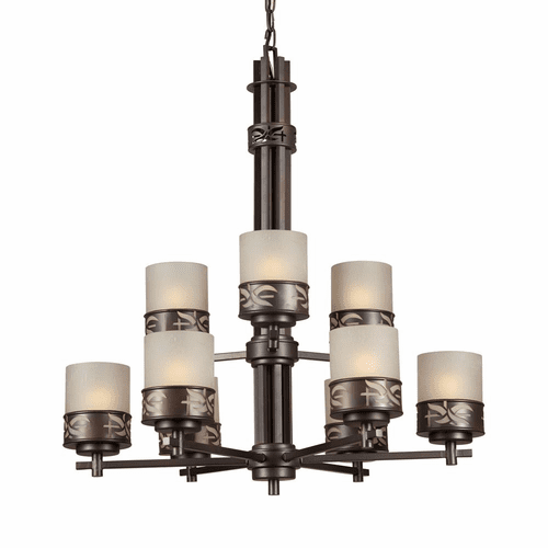 Forte 3+6-LT Chandelier - Antique Bronze - 2534-09-32