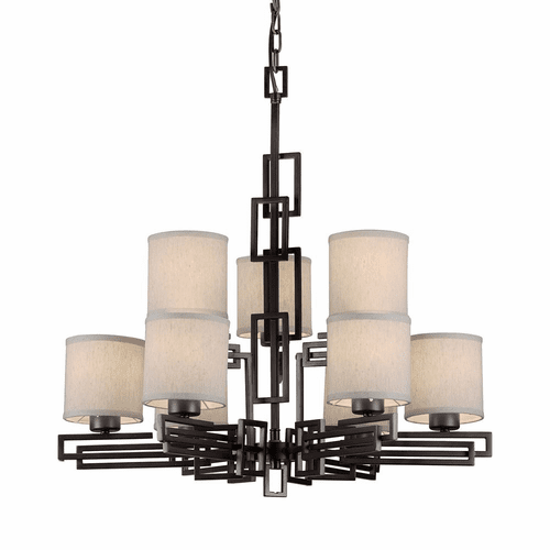 Forte 3+6-LT Chandelier - Antique Bronze - 2550-09-32
