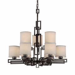 Forte 3+6-LT Chandelier - Antique Bronze - 2550-09-32
