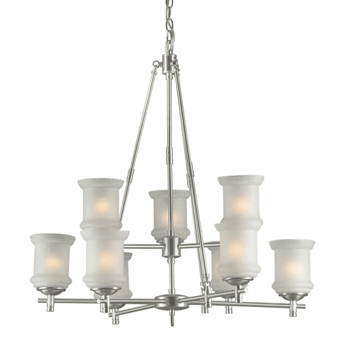 Forte 3+6-LT Chandelier - Brushed Nickel - 2180-09-55