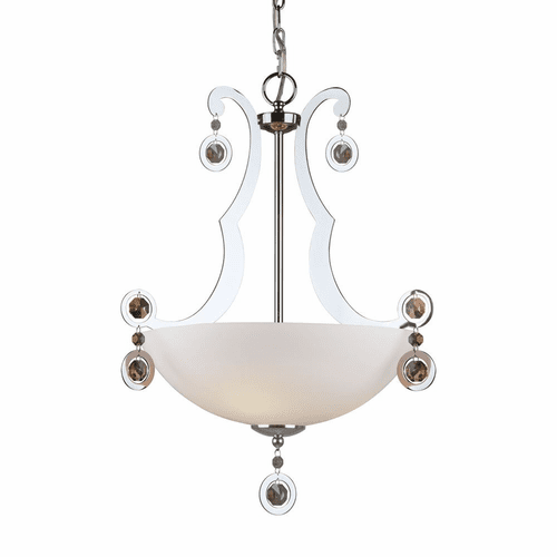Forte 3-LT Bowl Pendant - Chrome - 2579-03-05