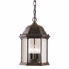 Forte 3-LT Cast Aluminum Outdoor Pendant - Painted Rust - 1711-03-28