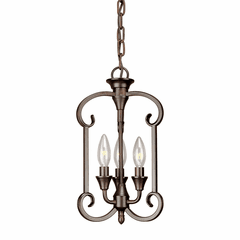 Forte 3-LT Foyer Pendant - Antique Bronze - 7000-03-32
