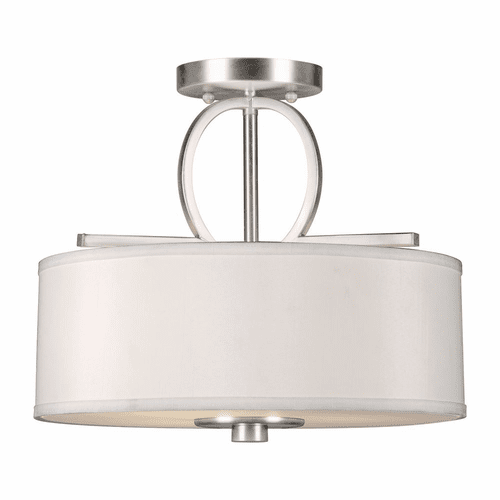 Forte 3-LT Semi Flush Mount - Brushed Nickel - 2562-03-55
