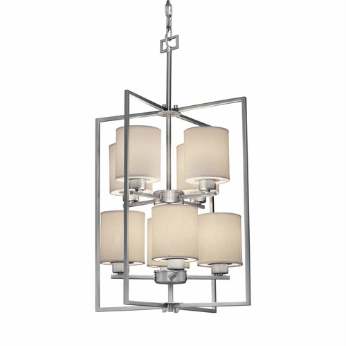 Forte 4+4-LT Foyer Pendant - Brushed Nickel - 2570-08-55
