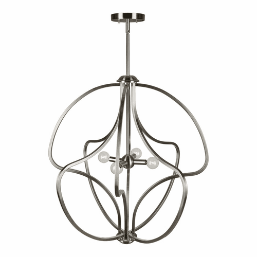 Forte 4-LT Foyer Pendant - Brushed Nickel - 7100-04-55
