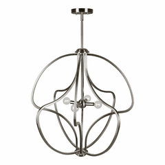 Forte 4-LT Foyer Pendant - Brushed Nickel - 7100-04-55