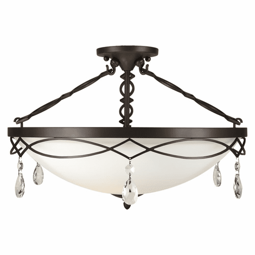 Forte 4-LT Semi Flush Mount - Antique Bronze - 2498-04-32