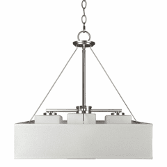 Forte 4-LT Square Foyer Pendant - Brushed Nickel - 2658-04-55