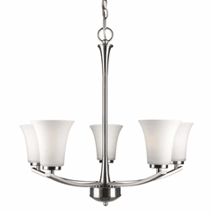 Forte 5-LT Chandelier - Brushed Nickel - 2682-05-55