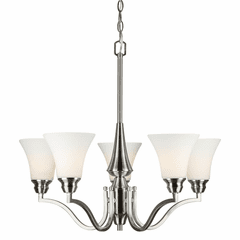 Forte 5-LT Chandelier - Brushed Nickel - 2690-05-55