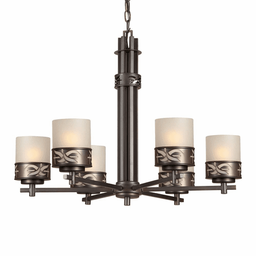 Forte 6-LT Chandelier - Antique Bronze - 2534-06-32