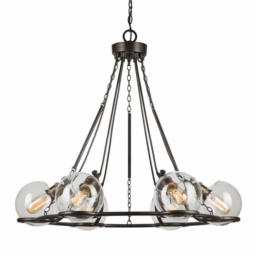 Forte 6-LT Chandelier - Antique Bronze - 2706-06-32