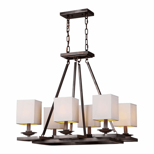 Forte 6-LT Chandelier - Antique Bronze - 7038-06-32