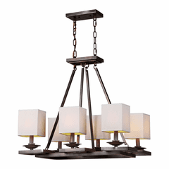 Forte 6-LT Chandelier - Antique Bronze - 7038-06-32