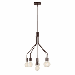 Forte 6-LT Chandelier - Antique Bronze - 7086-06-32