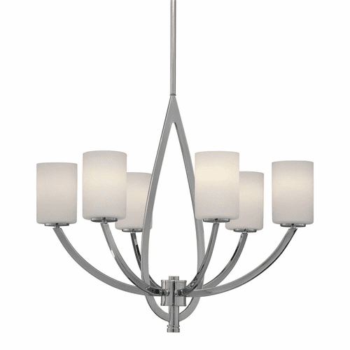 Forte 6-LT Chandelier - Chrome - 2572-06-05