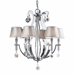 Forte 6-LT Chandelier - Chrome - 2579-06-05
