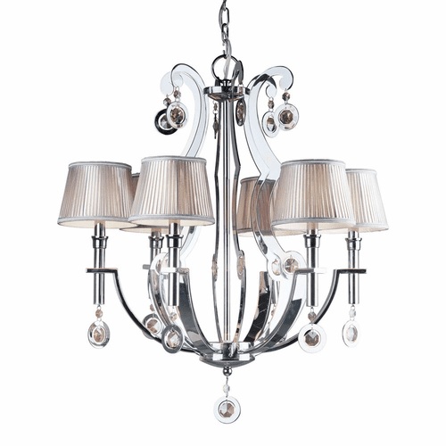 Forte 6-LT Chandelier - Chrome - 2579-06-05