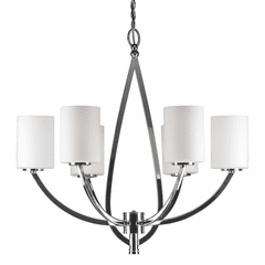 Forte 6-LT Chandelier - Chrome - 2696-06-05
