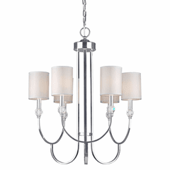 Forte 6-LT Chandelier - Chrome - 7042-06-05