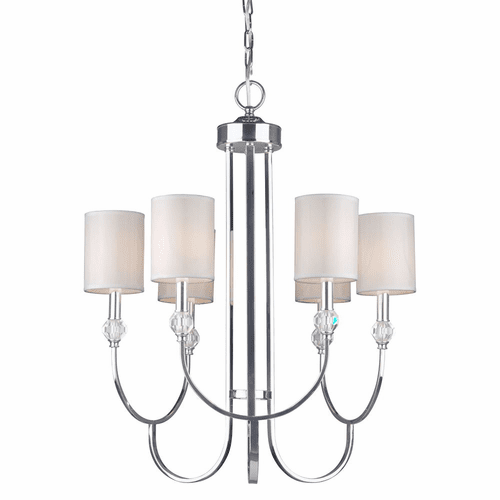 Forte 6-LT Chandelier - Chrome - 7042-06-05